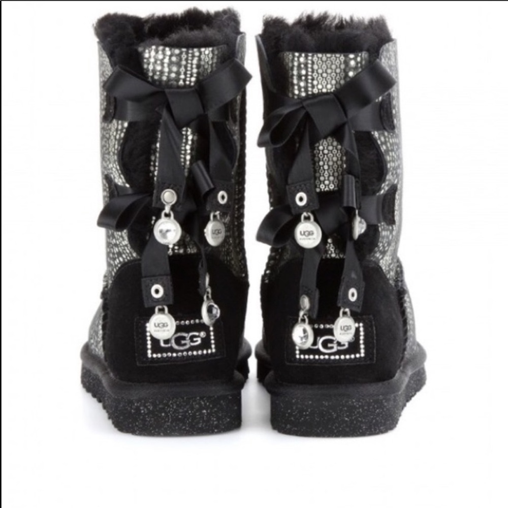 Sparkly Black Ugg Booties